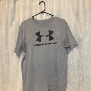 Men's Under Armoir Gray Short Sleeve Tee